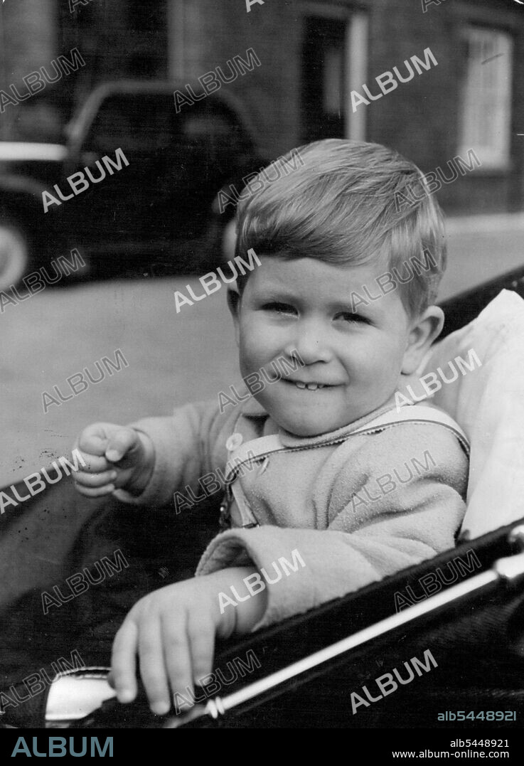 Prince Charles' Second Birthday 14th November, 1950. This charming photograph was taken by Baron in the grounds of Clarence House. Prince Charles ventures a smile at the camera. November 14, 1950. (Photo by Baron).