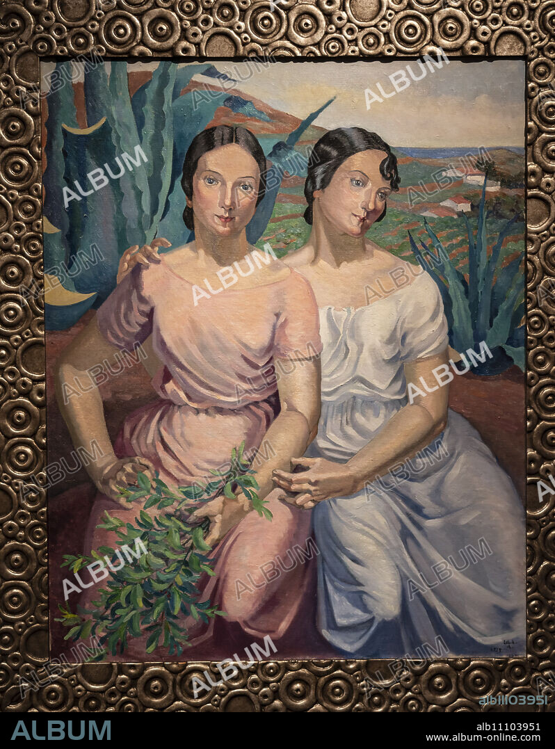 Lola Anglada, The Bouquet, 1925 ,oil on canvas, Fondo historico de la Diputacion, Barcelona.