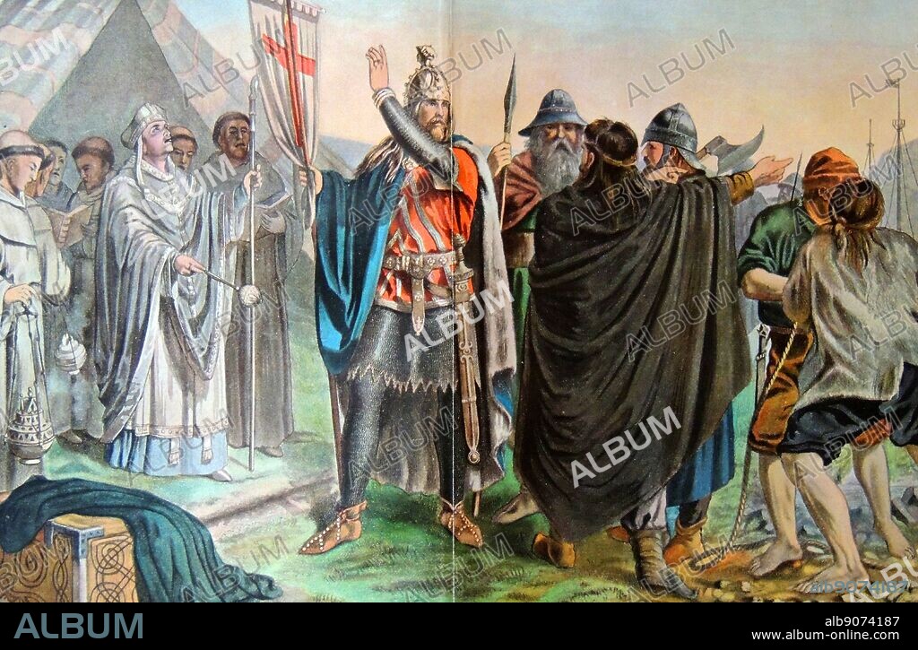Olaf Tryggvason (960s 1000) was King of Norway from 995 to 1000. He was the great-grandson of Harald Fairhair, first King of Norway. Olaf played an important part in the often forcible conversion of the Norse to Christianity. he became King of Norway in 995.