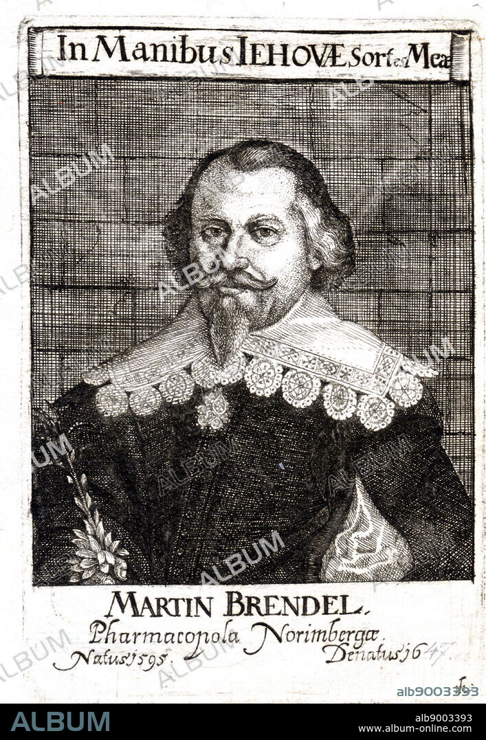 Portrait of Martin Brendel (1595-1647) was a pharmacist in Nuremberg.