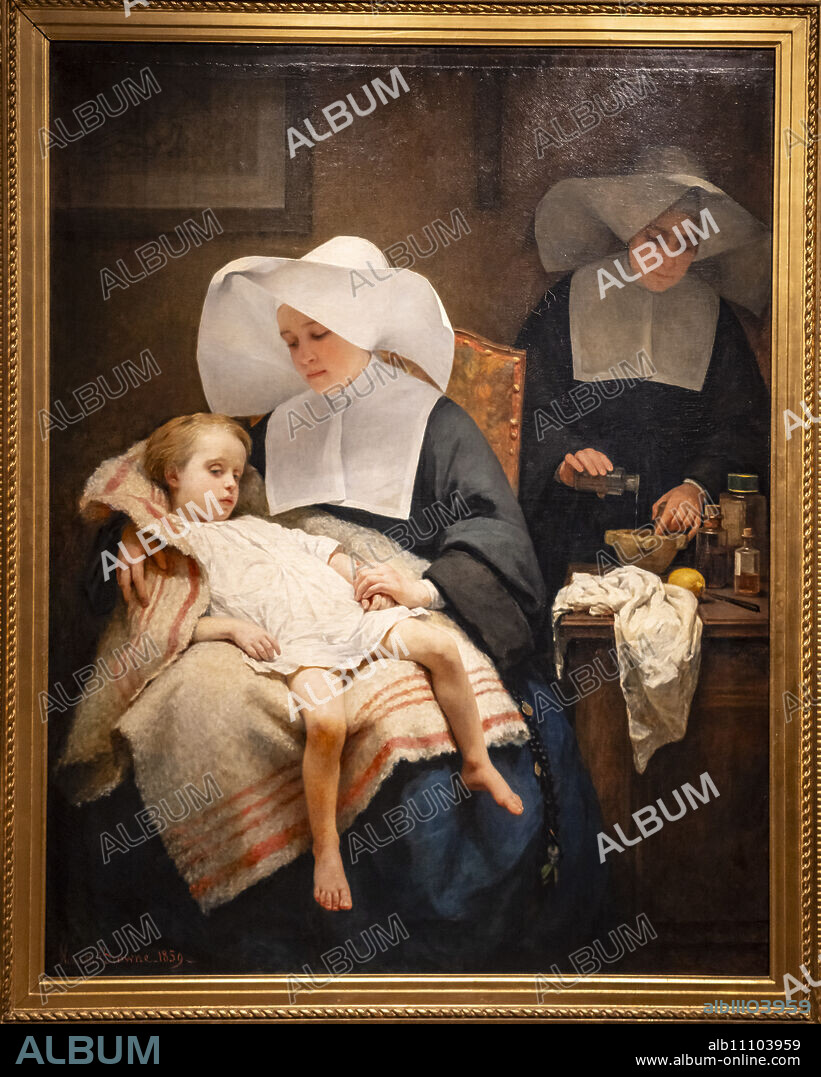 Henriette Browne, The Sisters of Mercy, 1859 ,oil on canvas, Hamburger Kunsthalle, Hamburgo.