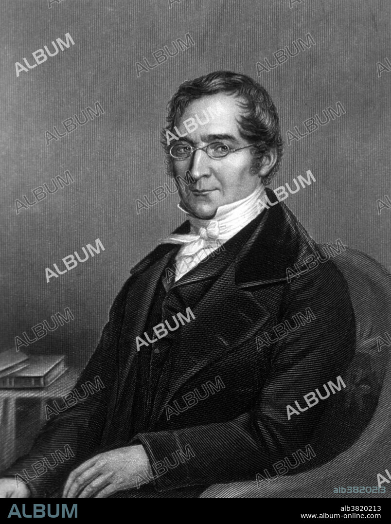 Joseph Louis Gay-Lussac (December 6, 1778 - May 9, 1850) was a French chemist and physicist known for his studies on the physical properties of gases. His first major investigation concerned the thermal expansion of gases. This was significant in the establishment of the Kelvin temperature scale later in the century. In 1805, he collaborated with Alexander von Humboldt in determining the proportions of hydrogen and oxygen present in water. His last great piece of pure research was on prussic acid in 1815 when he described cyanogen as a compound radicle, prussic acid as a compound of that radicle with hydrogen alone, and the prusiates (cyanides) as compounds of the radicle with metals. His work gave support to Dalton's atomic theory, and formed the basis for Avogadro's law. Collaborating with Thenard, he was the first to isolate the element boron. He died in 1850 at the age of 71. His is one of the 72 names of scientists inscribed on the Eiffel Tower.