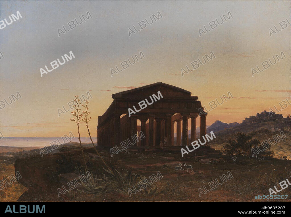 FRANZ LUDWIG CATEL. The Temple of Concordia by Girgenti, 1819-1822.