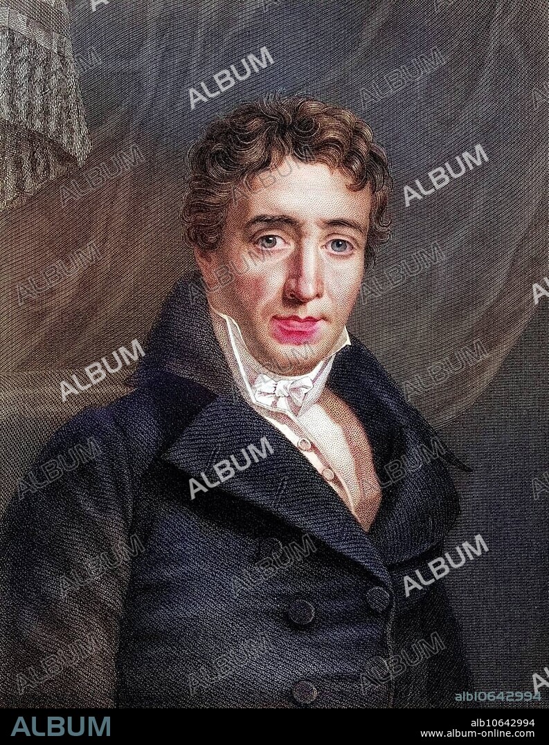 Emmanuel Joseph Sieyes 1748, 1836 French abbe, statesman and politician during the French Revolution, Historical, digitally restored reproduction from a 19th century original, Record date not stated.