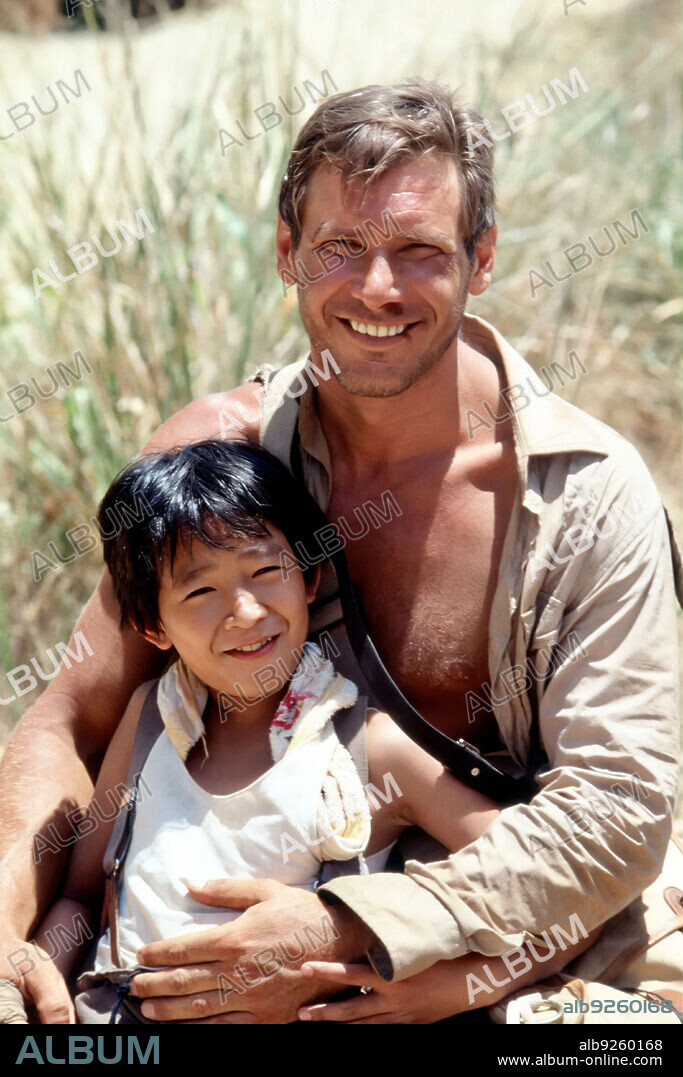 HARRISON FORD and Ke Huy Quan in INDIANA JONES AND THE TEMPLE OF DOOM, 1984, directed by STEVEN SPIELBERG. Copyright LUCASFILM LTD/PARAMOUNT.