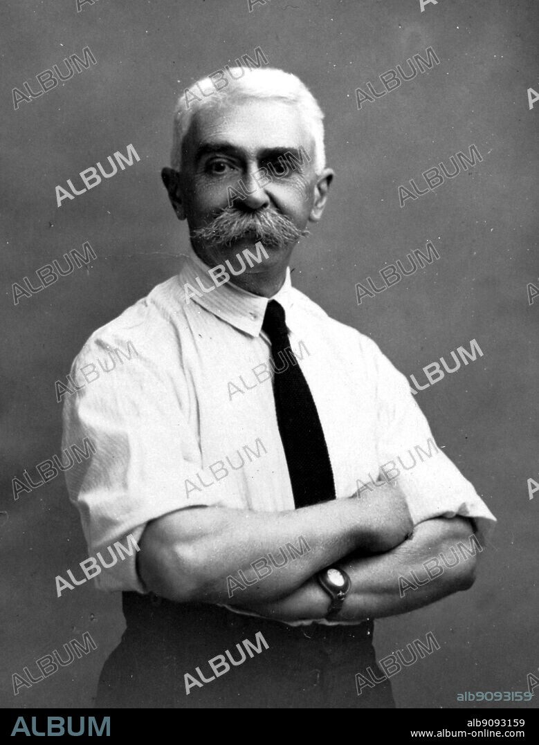 Baron Pierre de Coubertin President of the International Olympic Council and founder of the Modern Olympic Games.
