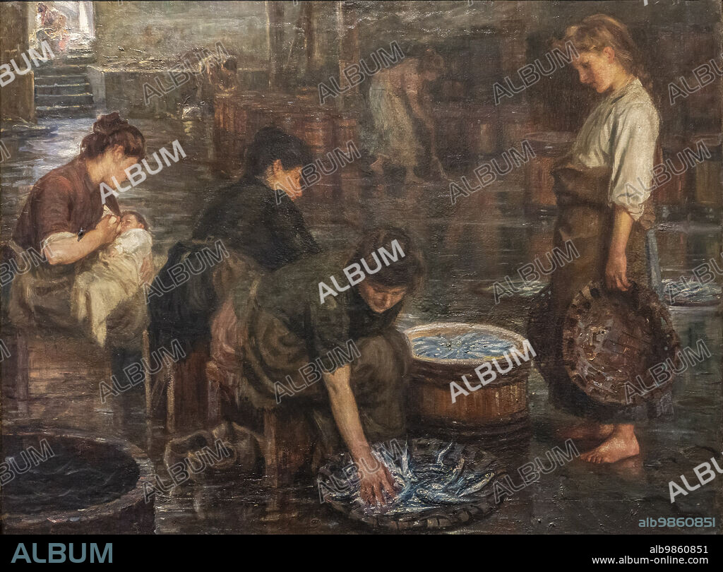 escabecheria, around 1903 aldera, oil on canvas, Inocencio Garcia Asarta, Museum of Navarra, Pamplona, Navarra,Spain.