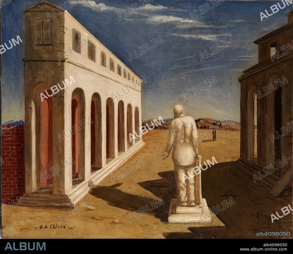 Piazza d'Italia (Souvenir of Italy), work by, Giorgio de