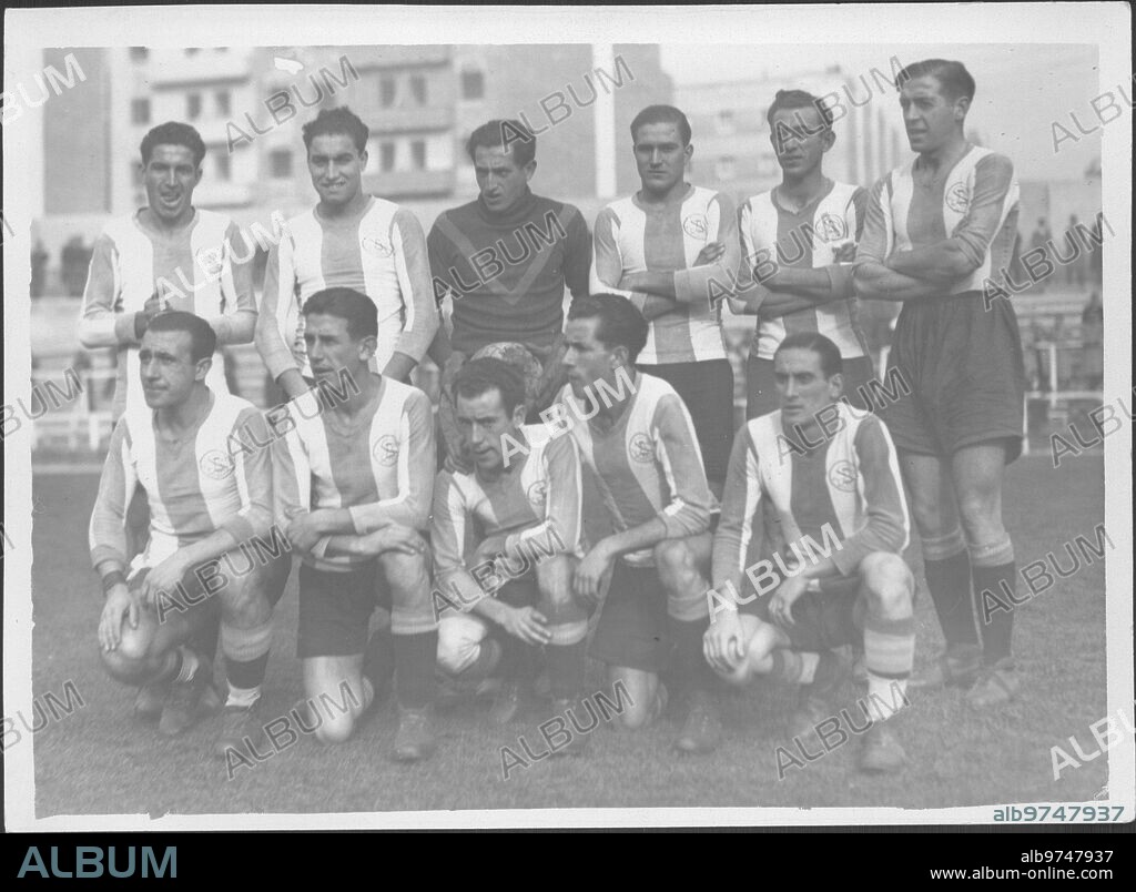 1950. Alineación del Sporting de Gijón.