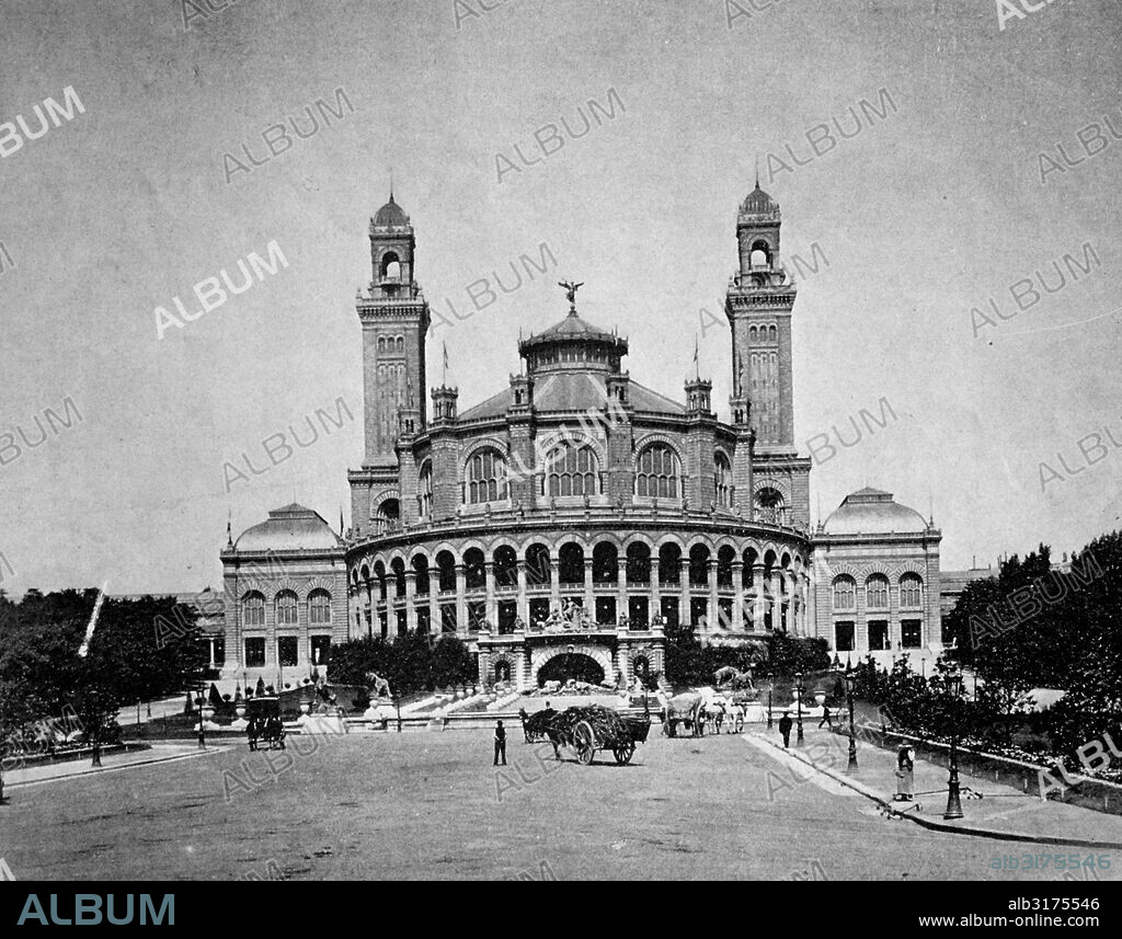 One of the first halftones, palais trocadero, paris, france, 1880.