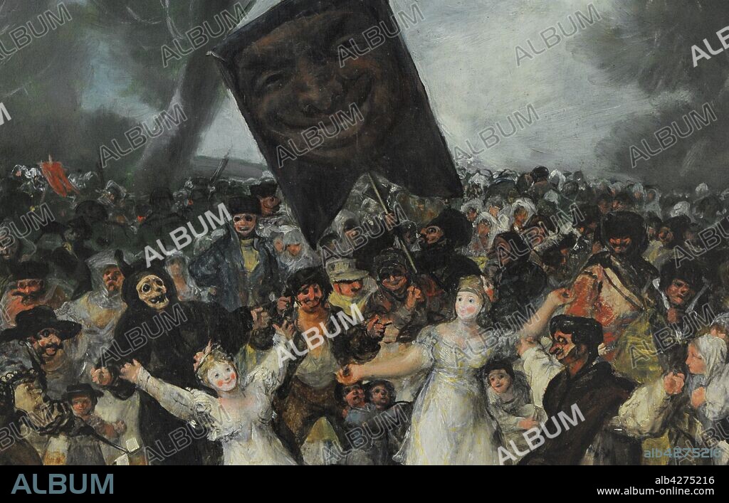 Francisco de Goya y Lucientes (1746-1828). Pintor español. El Entierro de la Sardina, 1812-1819. Detalle. Real Academia de Bellas Artes de San Fernando. Madrid. España.