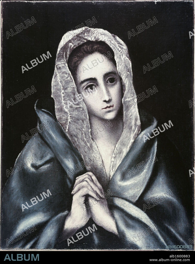 Mater Dolorosa  1585-90  El Greco (1541-1614/Greek)  Oil on canvas  Staatliche Museen Preussischer Kulturbesitz (Gemaldegalerie) Berlin, Germany.
