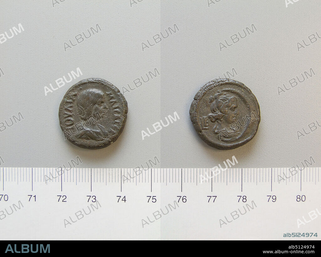 Ruler: Elagabalus, Emperor of Rome, ca. 203222, ruled 21822, Mint: Alexandria, Honorand: Julia Maesa, grandmother of Elagabalus, emperor of Rome 218-222, and of Severus Alexander, emperor of Rome A.D. 222-235, Tetradrachm of Elagabalus, Emperor of Rome from Alexandria, A.D. 218/219, Billon, 13.08 g, 12:00, 23 mm, Made in Alexandria, Egypt, Greek, 3rd century A.D., Numismatics.