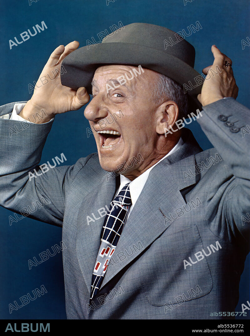 Jimmy Durante (1893-1980), American Actor, Comedian and Singer, head and shoulders Portrait, Harry Warnecke, 1948.