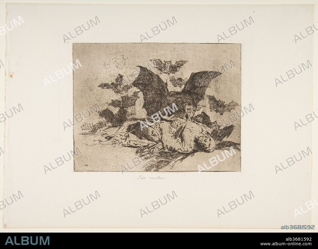 Plate 72  from 'The Disasters of War' (Los Desastres de la Guerra): 'The Consequences.' (Las resultas.). Artist: Goya (Francisco de Goya y Lucientes) (Spanish, Fuendetodos 1746-1828 Bordeaux). Dimensions: Plate: 6 7/8 × 8 11/16 in. (17.5 × 22 cm)
Sheet: 9 7/8 × 13 9/16 in. (25.1 × 34.5 cm). Series/Portfolio: The Disasters of War. Date: after 1814-15 (published 1863).