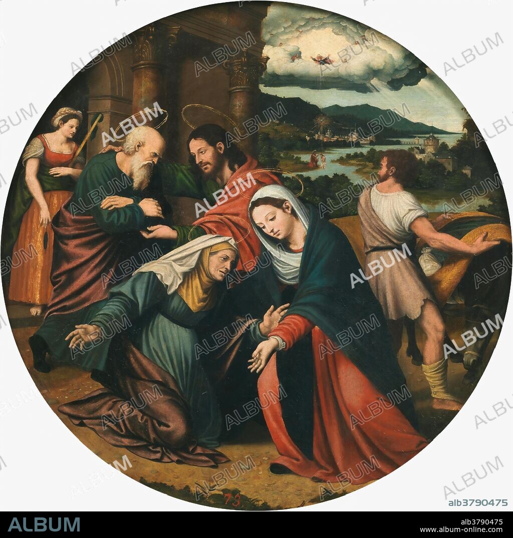 Vicente Macip / 'The Visitation'. 1540 - 1545. Oil on panel.