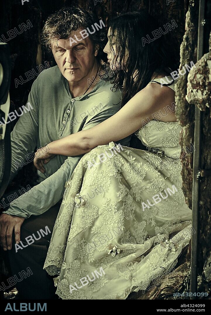 EMIR KUSTURICA and MONICA BELLUCCI in ON THE MILKY ROAD, 2016, directed by EMIR KUSTURICA. Copyright BN FILMS/PINBALL LONDON.