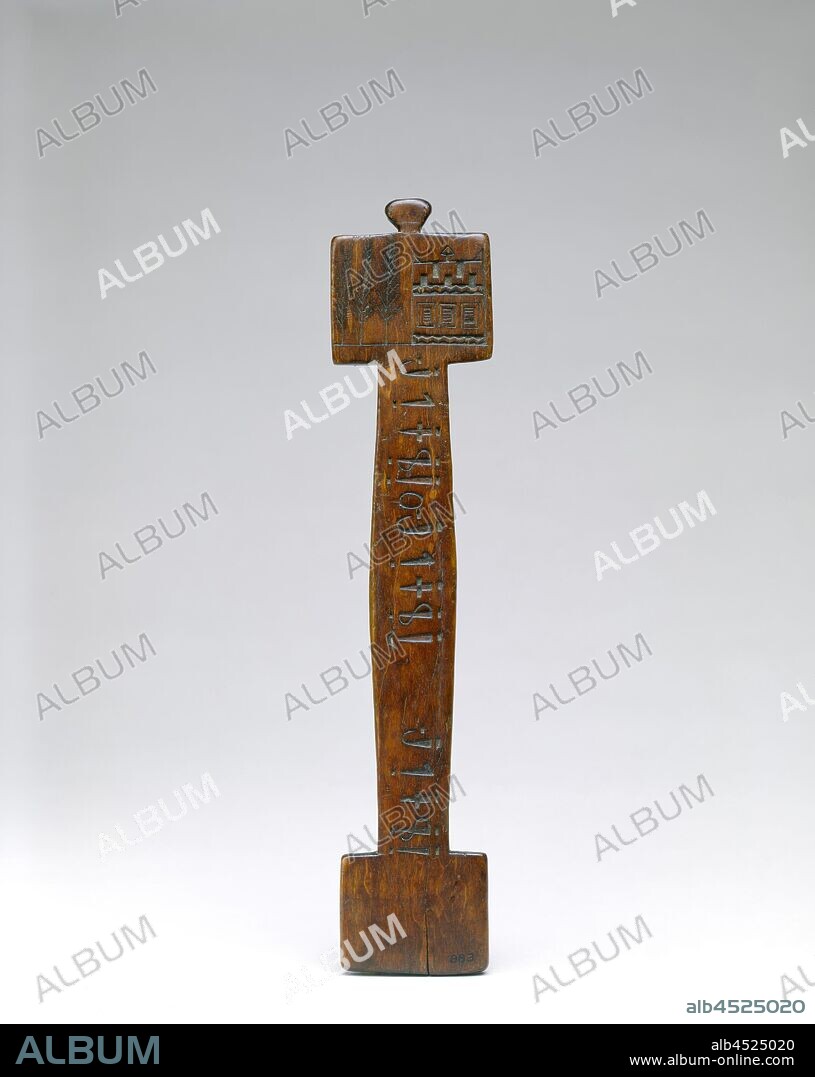 Kickapoo, Native American, possibly Kanakuk, Kickapoo, Native American, Prayer Stick, ca. 1825, maple, Overall: 12 7/8 × 2 5/8 × 3/8 inches (32.7 × 6.7 × 1 cm).