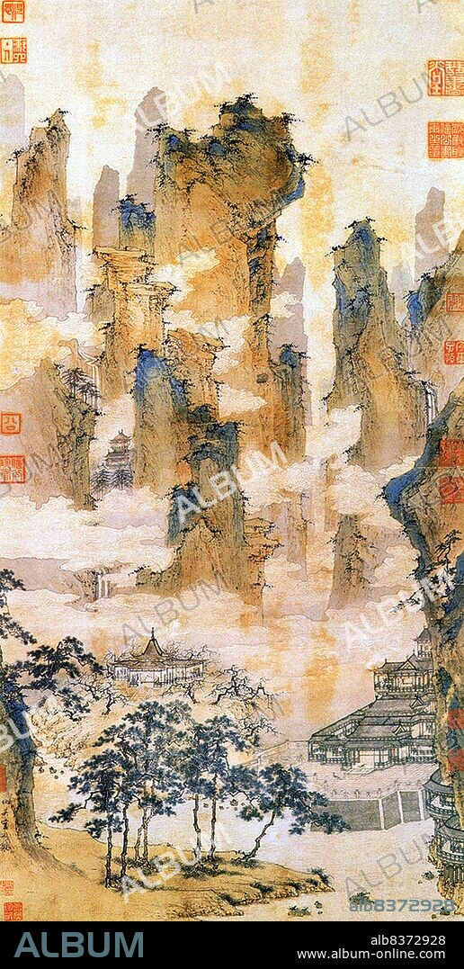 Qiu Ying (WadeGiles: Ch'iu Ying) was a Chinese painter who specialized in the gongbi brush technique.<br/><br/>. Qiu Ying was born to a peasant family in Taicang (Jiangsu Province) and studied painting under Zhou Chen in Suzhou. Though Suzhou's Wu School encouraged painting in ink washes, Qiu Ying also painted in the green-and-blue style. He painted with the support of wealthy patrons, creating images of flowers, gardens, religious subjects, and landscapes in the fashions of the Ming dynasty.<br/><br/>. He incorporated different techniques into his paintings, and acquired a few wealthy patrons. His talent and versatility allowed him to become regarded as one of the Four Masters of the Ming dynasty.