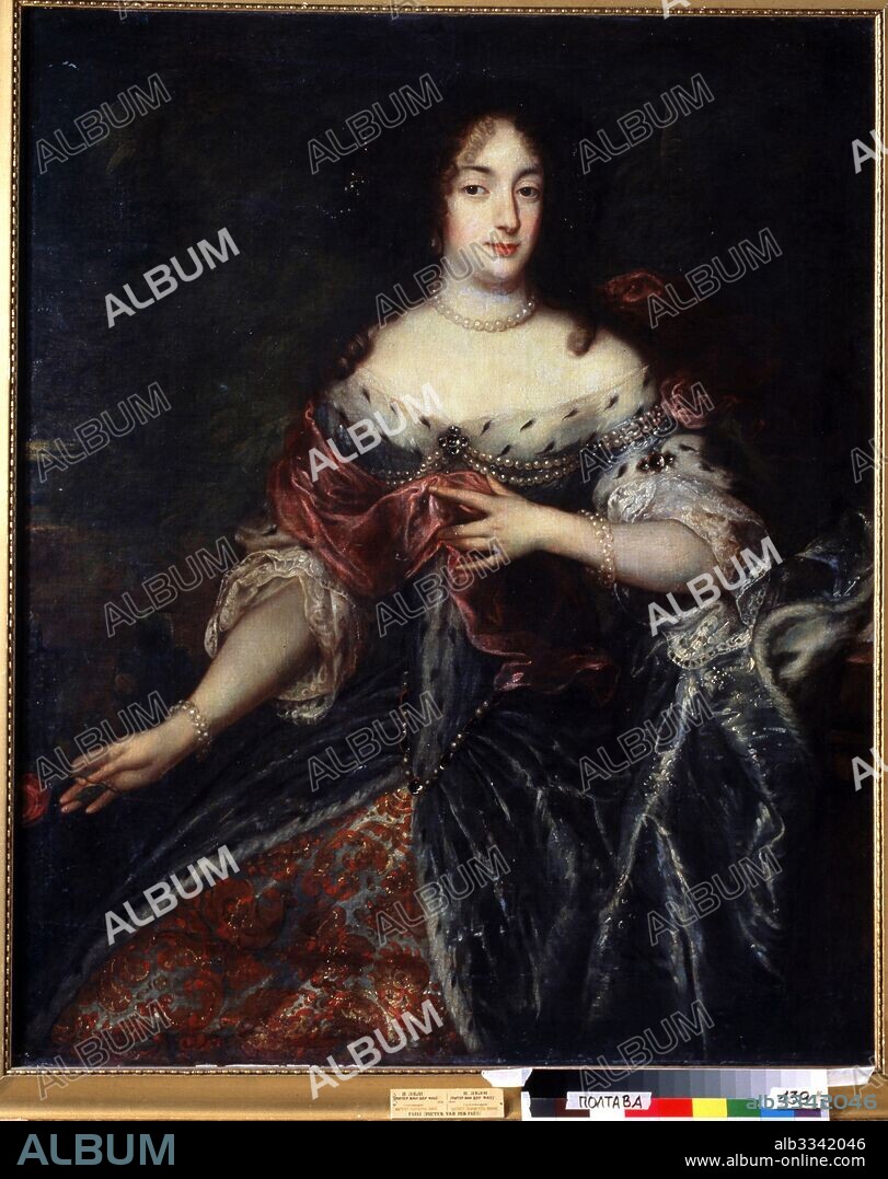 SIR PETER LELY. Portrait of Queen Henrietta Maria of France (1609-1669).