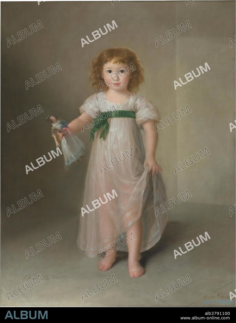 AGUSTÍN ESTEVE Y MARQUÉS. Agustín Esteve / 'Manuela Isidra Téllez-Girón, future Duchess of Abrantes'. 1797. Oil on canvas.