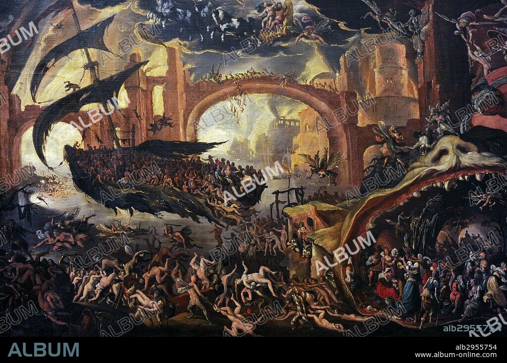 Jacob Isaacsz. van Swanenburg[(1571 Ð 1638). Dutch painter. Hell-Fantasy (Sibyl and Aeneas in the underworld). The Netherlands, ca 1600. Oil on canvas. National Museum. Gdansk. Poland.