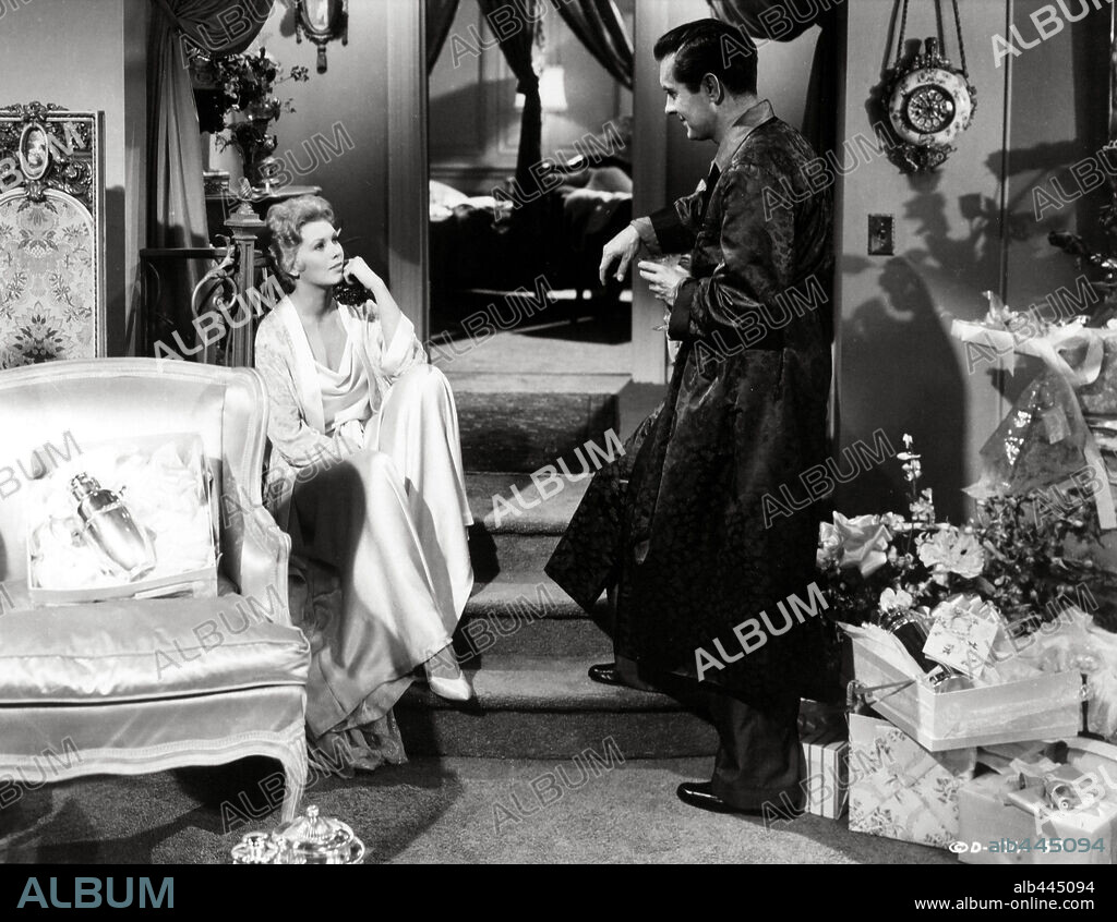 KIM NOVAK and TYRONE POWER in THE EDDY DUCHIN STORY, 1956, directed by GEORGE SIDNEY. Copyright COLUMBIA PICTURES.