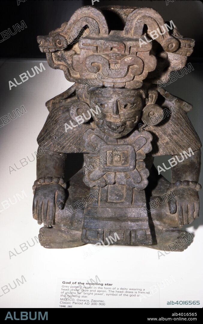 God of the Morning Star, Mexico. Quetzalcoatl was often considered the god of the morning star, and his twin brother Xolotl was the evening star (Venus).