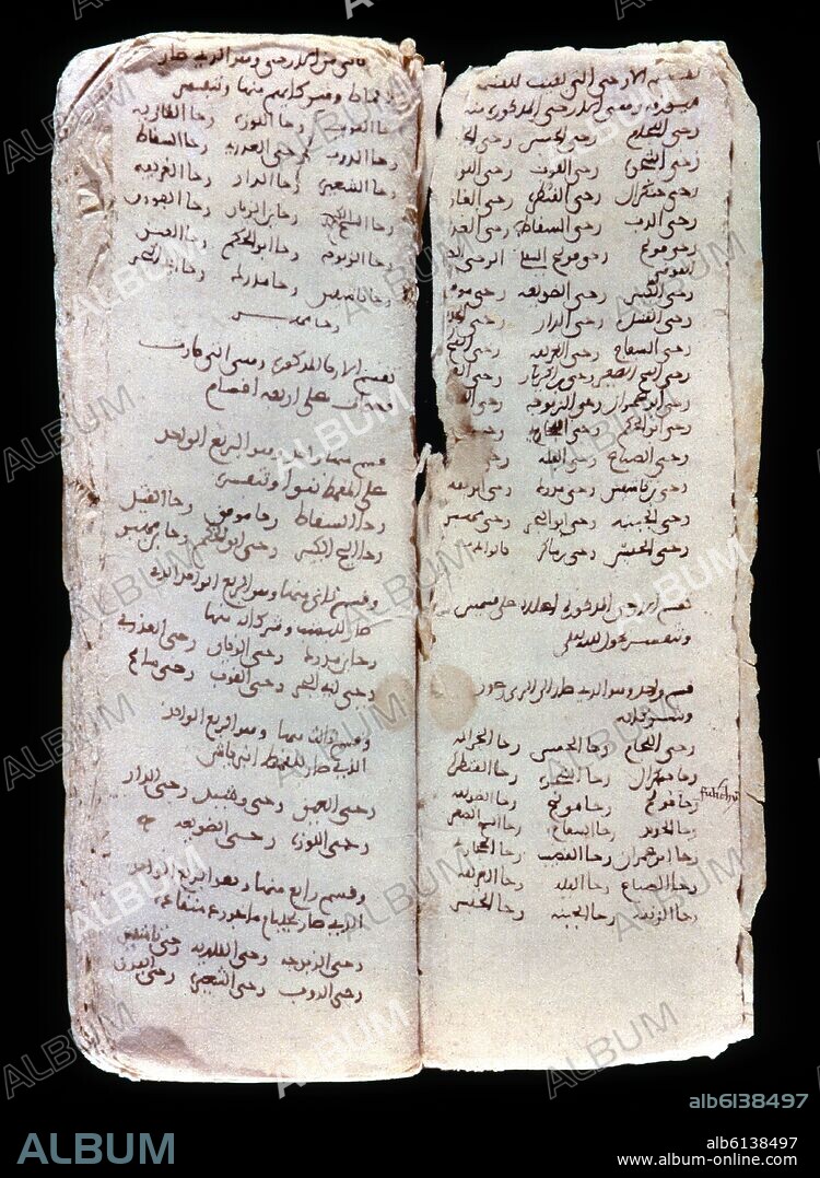 LLULL RAMON O LULIO RAIMUNDO (1232-1316). PAGINA DEL LIBRO REPARTIMENT DE MALLORCA.