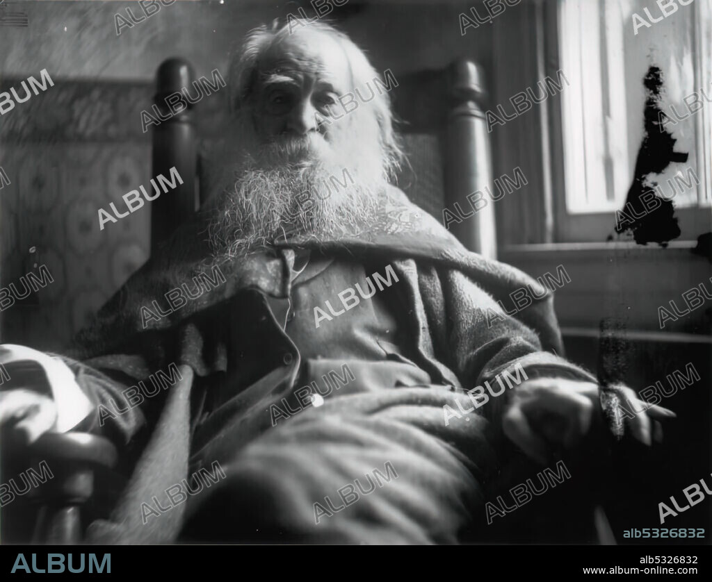 SAMUEL MURRAY. Walt Whitman in Camden, N.J., c. 1891. Formerly attributed to Thomas Eakins, American, b. Philadelphia, Pennsylvania, 1844–1916.