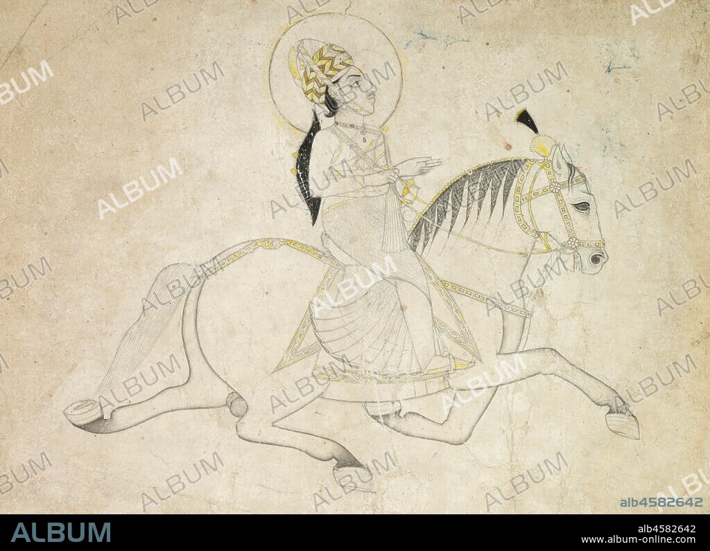 Jai Singh III of Jaipur (r. 1818-1835) Riding, c. 1820.