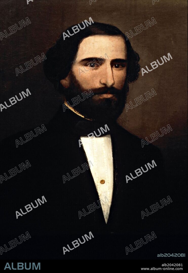 F. TORRIANI. Portrait of Giuseppe Verdi, c.1845.