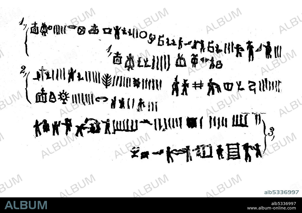 Alphabet of Aymara language from South America  /  Alphabet der Aymara Sprache aus Südamerika, Historisch, historical, digital improved reproduction of an original from the 19th century / digitale Reproduktion einer Originalvorlage aus dem 19. Jahrhundert.