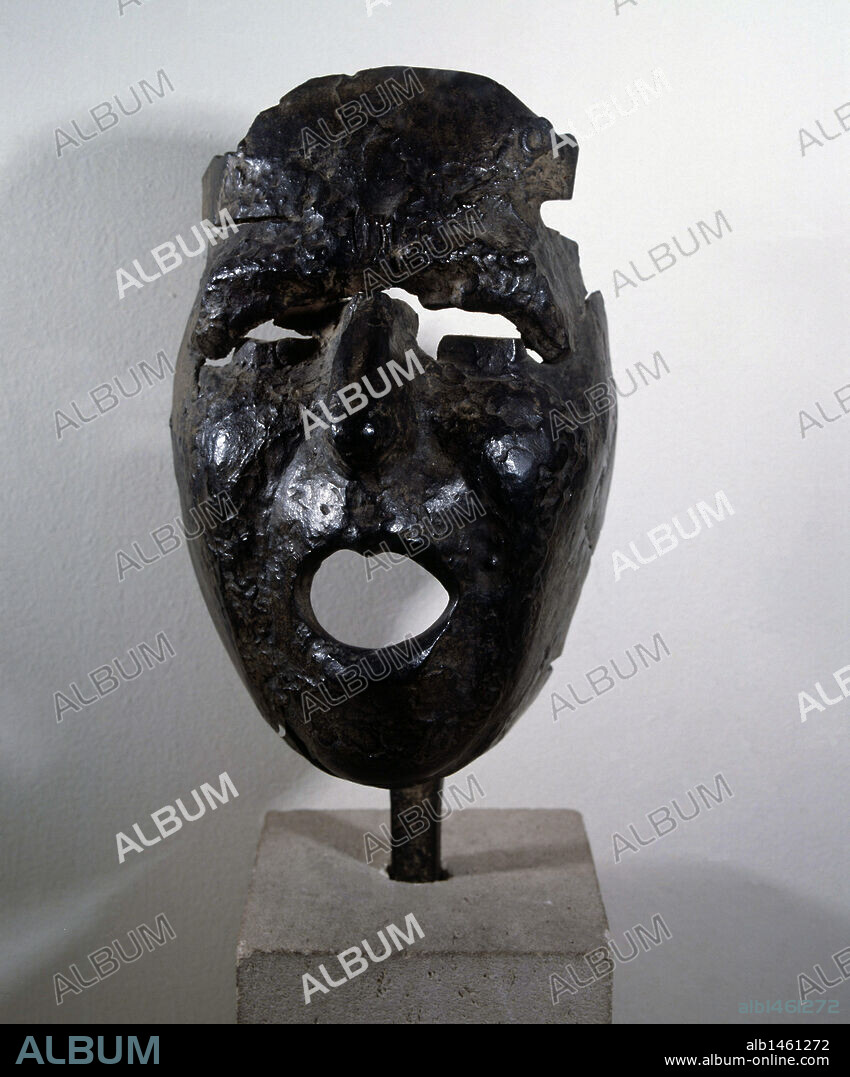JULIO GONZALEZ. GONZALEZ, JULIO. ESCULTOR ESPAÑOL. BARCELONA 1876-1942. " CABEZA DE MONTSERRAT ", BRONCE. COLECCION ANNA-EVA BERGMAN. ANTIBES.