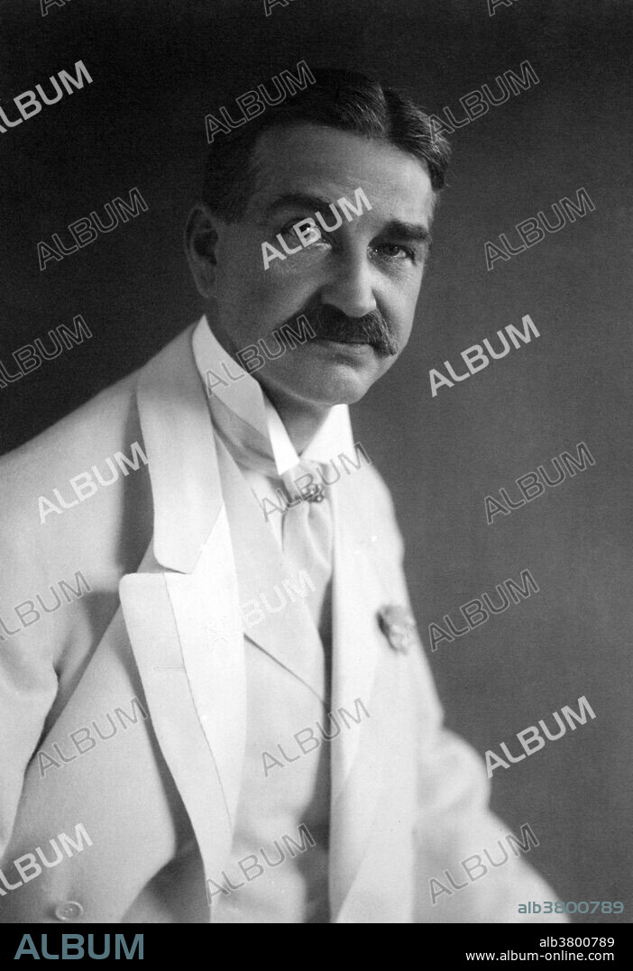 Lyman Frank Baum (1856-1919) was an American author of children's books, best known for writing The Wonderful Wizard of Oz. He wrote thirteen novel sequels, nine other fantasy novels, and a host of other works and made numerous attempts to bring his works to the stage and screen. His works predicted such century-later commonplaces as television, laptop computers and wireless telephones. Baum made use of several pseudonyms for some of his other, non-Oz books. On May 5, 1919, Baum suffered from a stroke. He died quietly the next day, nine days short of his 63rd birthday.