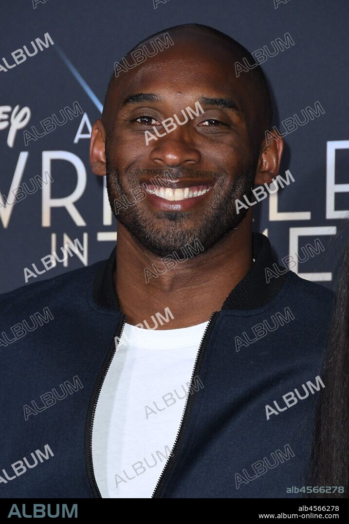 26 January 2020 - Legendary NBA player Kobe Bryant has died in a California helicopter crash. Bryant was among at least four people traveling in his private helicopter over Calabasas when a fire broke out, sending the chopper spiraling from the sky, according to TMZ Sports. The crash occurred around 10 a.m. local time amid foggy conditions in the hills overlooking Calabasas, with the chopper sparking a brush fire on impact that hampered initial rescue efforts, according to The Los Angeles Times. Bryant is considered by many to be the greatest basketball player of all time. He was thought to be a lock to be among the next class inducted into the Naismith Memorial Basketball Hall of Fame. There were no survivors, and the cause of the crash is under investigation. He was 41. File Photo: 26 February 2018 - Hollywood, California - Kobe Bryant. Disney's ''A Wrinkle In Time'' World Premiere held at El Capitan Theatre. 26/02/2018