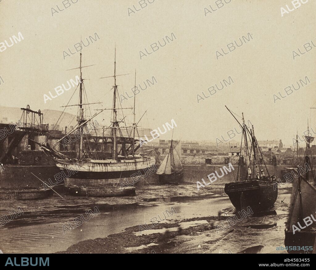Harbour, Swansea, Wales, 1855. A successful timber merchant in the Hackney area of London and photographer, Alfred Rosling is known for several bodies of photographic work. His earliest photographs were made for a stereoscope establishment, but he later became interested in taking landscape photographs and became very well connected with many British photographic circles. In addition to picturesque views of Surrey, he spent time in South Wales where Harbor, Swansea, Wales was taken. There he met John Dillwyn Llewelyn and likely the Reverend Calvert Richard Jones, Jr., as well as others in the Swansea photographic circle. His son-in-law, Frances Frith, published a number of Rosling's landscape prints.