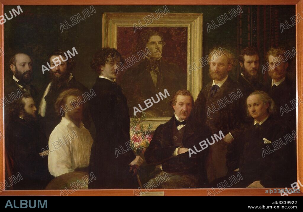HENRI FANTIN-LATOUR. Hommage à Delacroix.