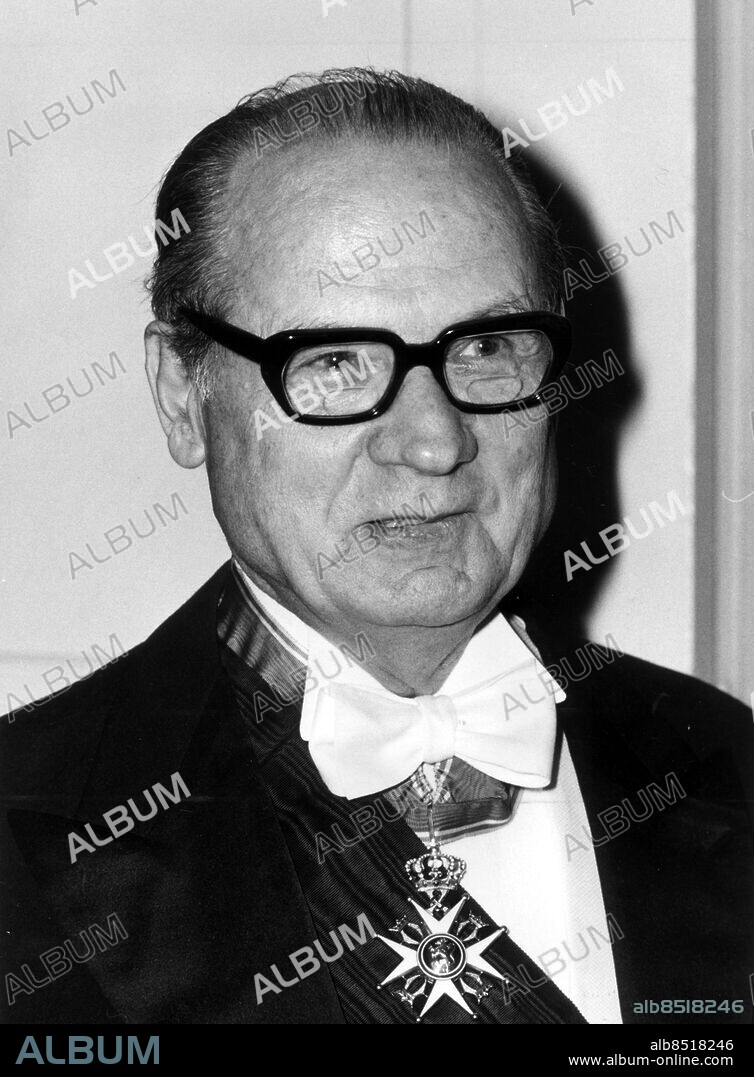 Gunnar Jarring fd diplomat. F-19071012 DÖD maj 2002. Jarring Gunnar fd diplomat ambassadör Sverige Portr 1976. (c) Sydsvenskan / IBL.