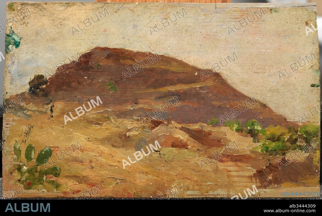 Pablo Picasso/ "Paisaje montañoso", 1896, Pintura sobre tabla (óleo sobre madera), 9,7 x 15,7 cm, MPB 110127.