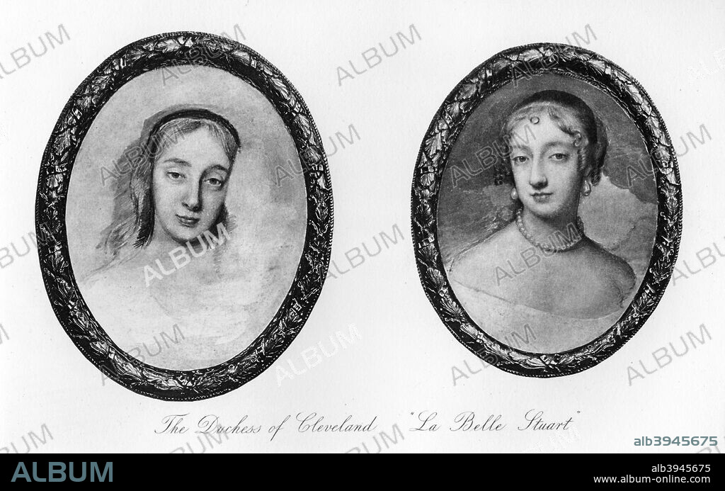 Barbara Palmer, Duchess of Cleveland, King Charles II's mistress, (1907). Born Barbara Villiers (1640-1709), she married Roger Palmer, Earl of Castlemaine in 1659, and bore five children to Charles II.