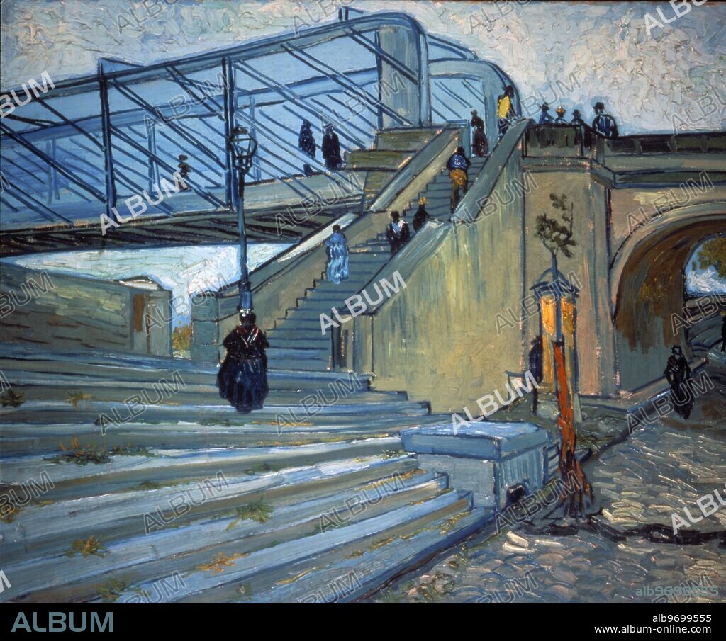 Le Pont de Trinquetaille in Arles (1888). by Vincent van Gogh (1853-90). Fetched £12,650.00 at auction at Christies - 29th June 1987. Vincent Willem van Gogh (March 30, 1853 - July 29, 1890) was a Dutch painter, generally considered one of the greatest painters in European art history. He produced all of his work (some 900 paintings and 1100 drawings) during a period of only ten years before he became mentally ill and committed suicide. ©TopFoto.