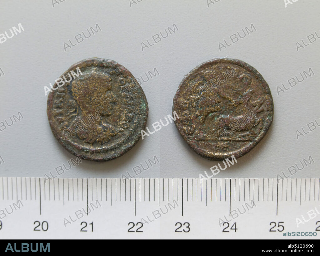 Ruler: Gordian III, Emperor of Rome, 225244, ruled 23844, Mint: Ephesus, Coin of Gordian III, Emperor of Rome from Ephesus, A.D. 23844, Bronze, 5.25 g, 6:00, 21.8 mm, Made in Ephesus, Ionia, Greek, 3rd century A.D., Numismatics.
