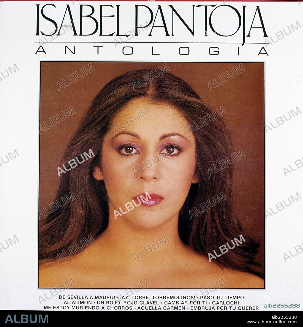 PANTOJA , ISABEL. MARIA ISABEL PANTOJA MARTIN. CANTANTE ESPAÑOLA.SEVILLA. PORTADA DE DISCO ANTOLOGIA 1987.