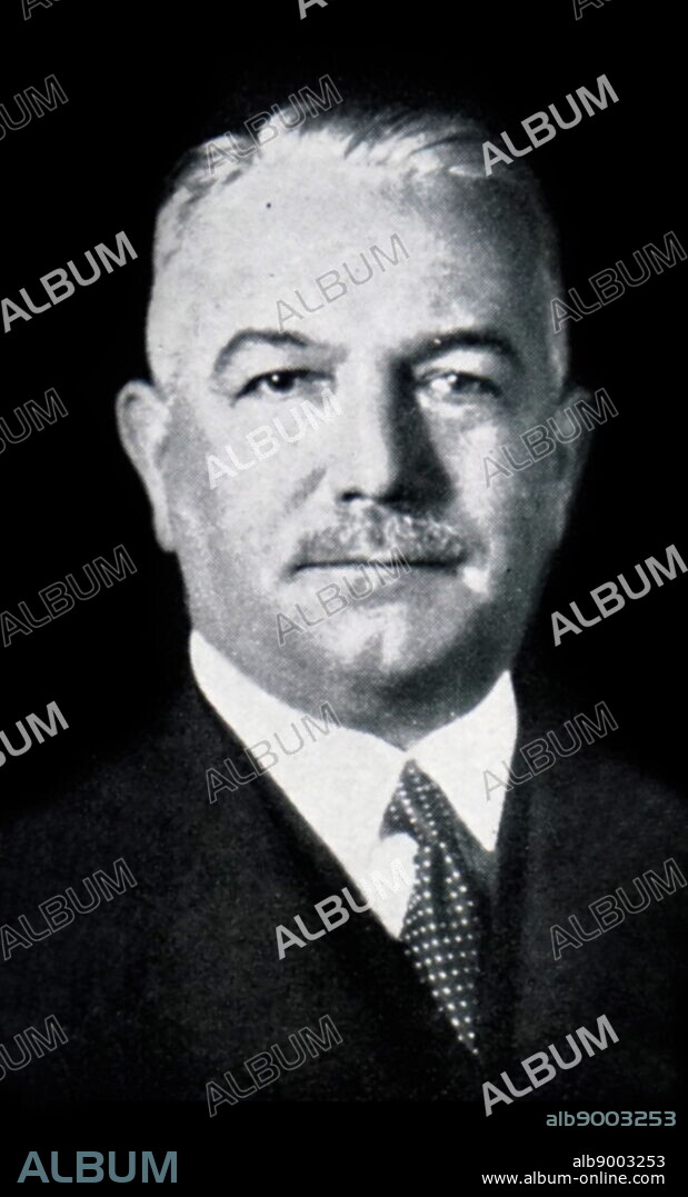 Photograph of Konstantin von Neurath. Konstantin Hermann Karl Freiherr von Neurath (1873-1956) a German diplomat.