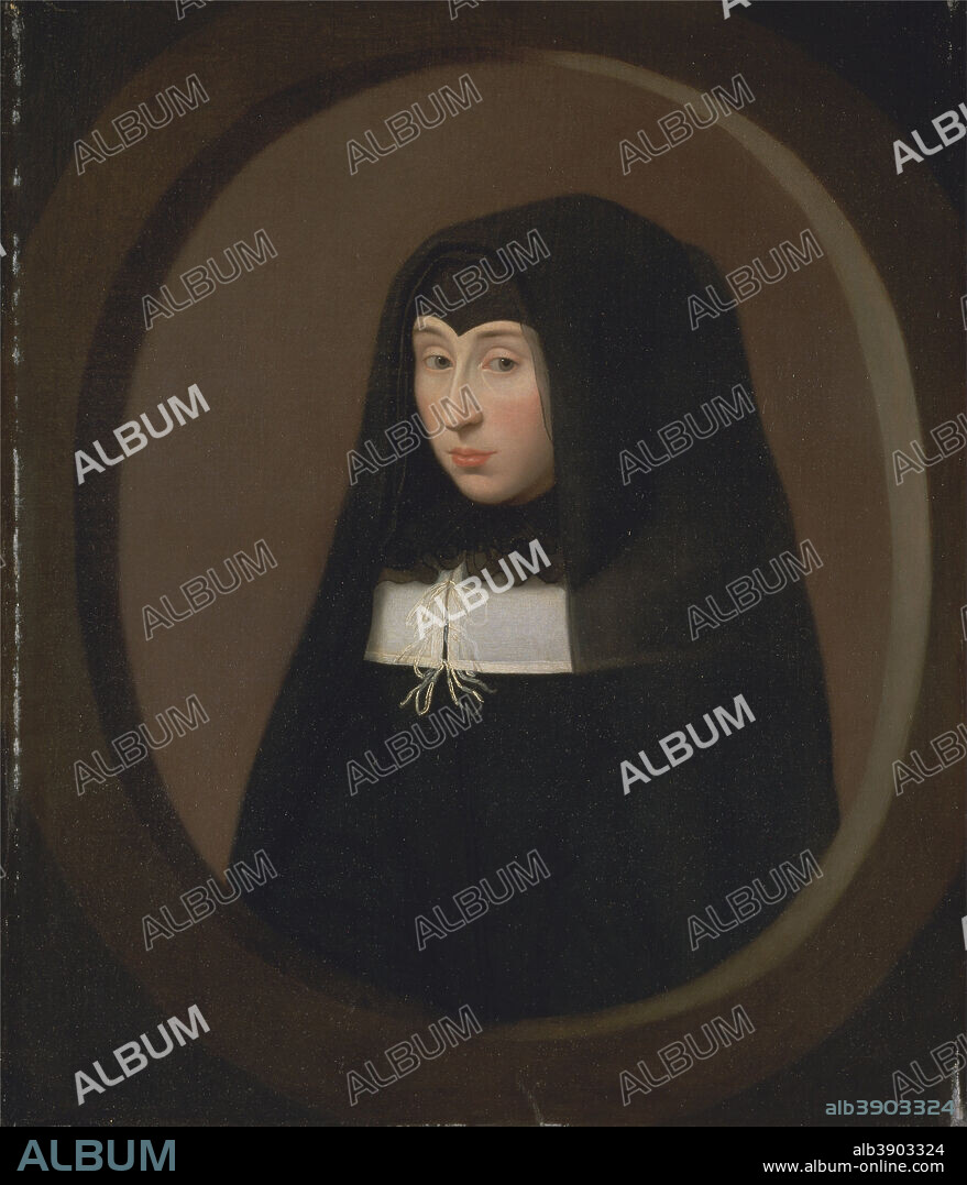 ROLLAND LEFEBVRE. The Young Widow. Date/Period: Ca. 1665. Painting. Oil on canvas. Height: 756 mm (29.76 in); Width: 641 mm (25.23 in).