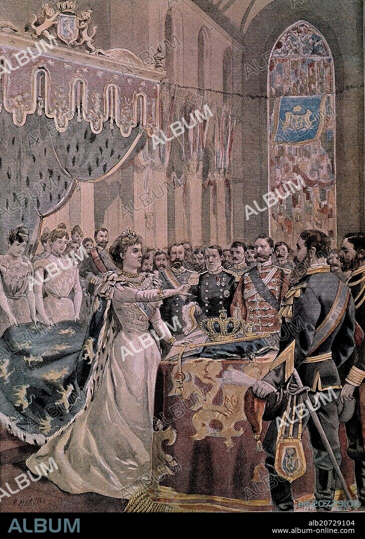 CORONACION DE LA REINA GUILLERMINA DE HOLANDA.