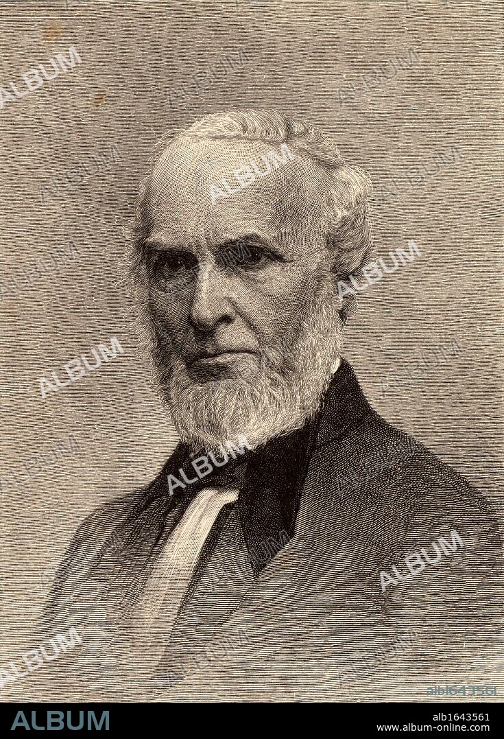 John Greenleaf Whittier (1807-1892) American poet, born at Haverhill, Massachusetts. A Quaker and an Abolutionist. Engraving.  (Photo by: Universal History Archive/UIG via Getty Images).