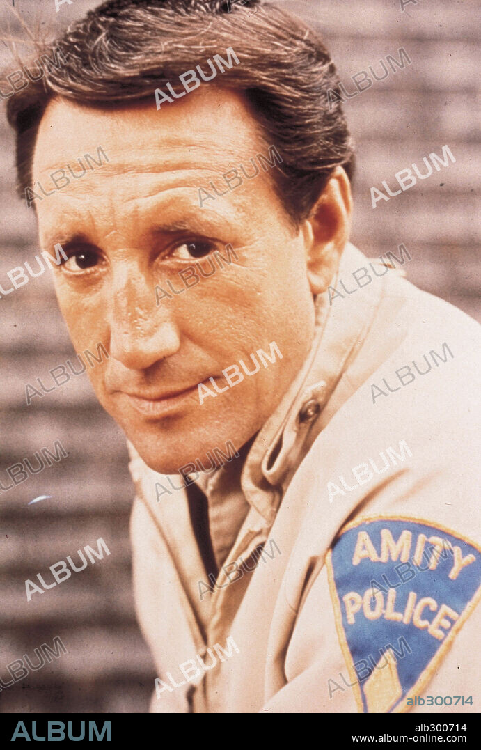 ROY SCHEIDER en TIBURON, 1975 (JAWS), dirigida por STEVEN SPIELBERG. Copyright Zanuck/Brown Productions/Universal Pictures.