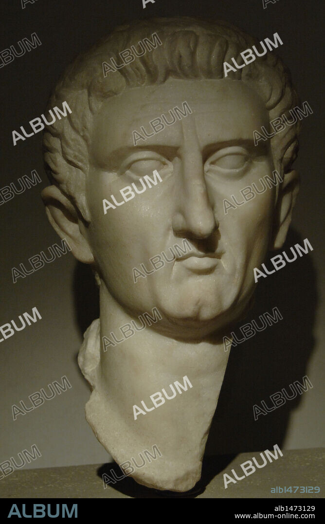 NERVA (Marco Coceyo Nerva) (30-98). Emperador romano (96-98) de la Dinastía Antonina. BUSTO DE NERVA. Palacio Massimo. Museo Nacional Romano. Roma. Italia.